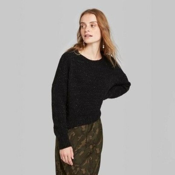 Women's Crewneck Tinsel Sweater Size Medium - Picture 3 of 4